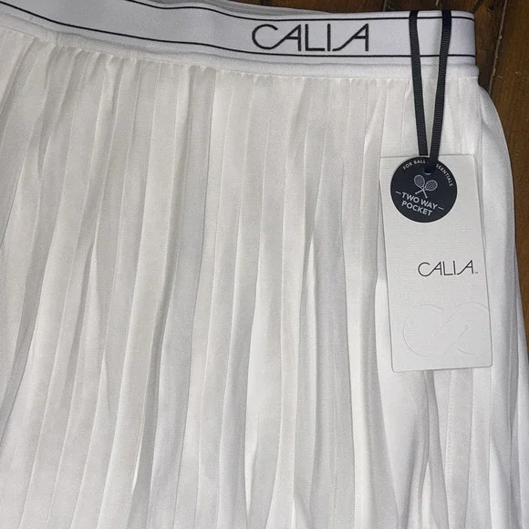 Calia Skort Court Pleated 15" Mesh High Rise Athletic Tennis Active Pickleball L - Picture 2 of 8